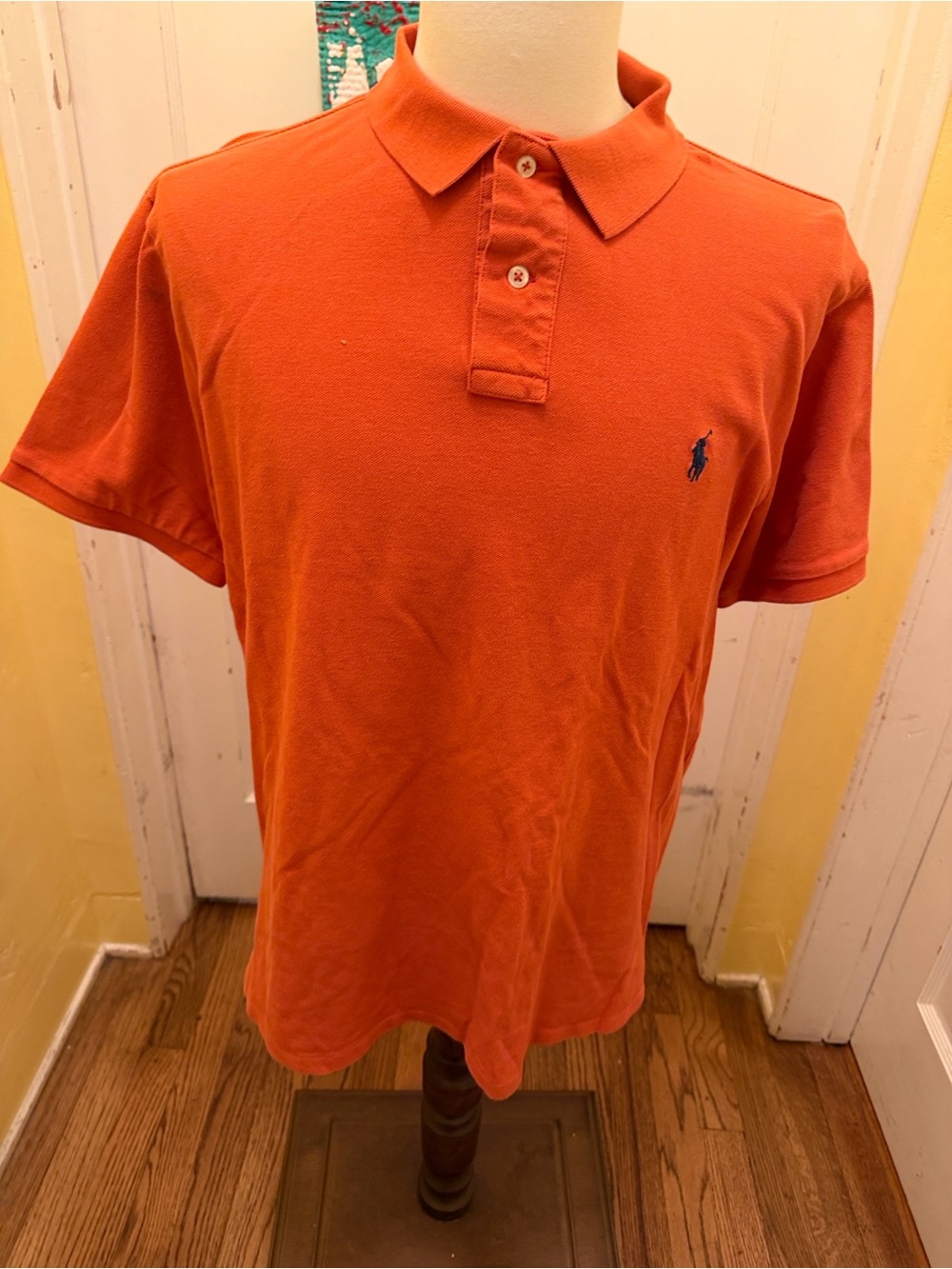 Polo by Ralph Lauren Orange Short-Sleeve Polo with Navy Pony